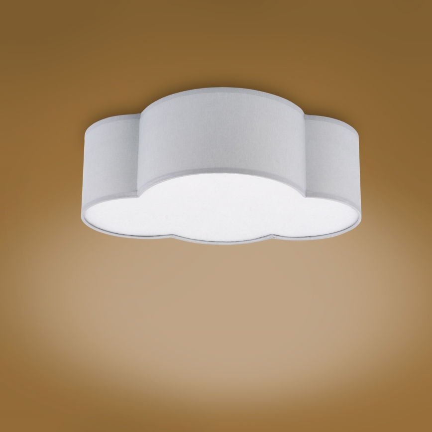 Brilagi - Bērnu griestu gaismeklis NIMBUS MINI 2xE27/15W/230V pelēks