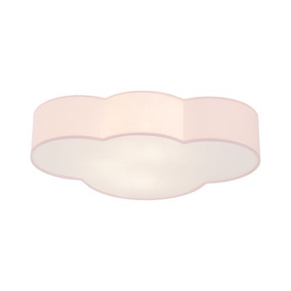 Brilagi - Bērnu griestu lampa NIMBUS 4xE27/15W/230V 46x63 cm rozā