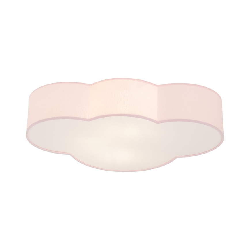 Brilagi - Bērnu griestu lampa NIMBUS 4xE27/15W/230V 46x63 cm rozā