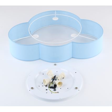 Brilagi - Bērnu griestu lampa NIMBUS 4xE27/15W/230V zila