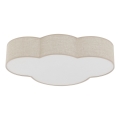 Brilagi - Bērnu griestu lampa NIMBUS LINEN 4xE27/15W/230V bēša