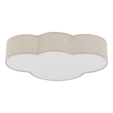 Brilagi - Bērnu griestu lampa NIMBUS LINEN 4xE27/15W/230V bēša
