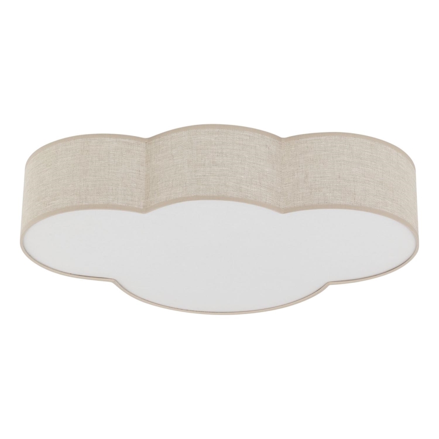 Brilagi - Bērnu griestu lampa NIMBUS LINEN 4xE27/15W/230V bēša