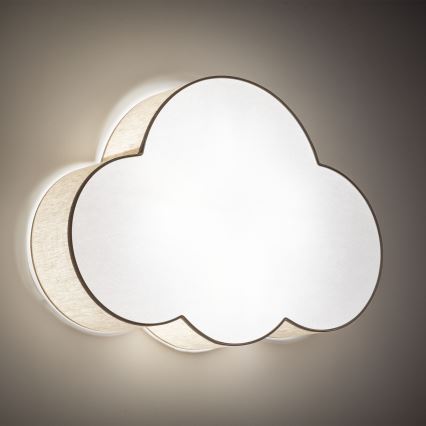 Brilagi - Bērnu griestu lampa NIMBUS LINEN 4xE27/15W/230V bēša