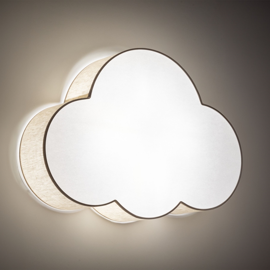 Brilagi - Bērnu griestu lampa NIMBUS LINEN 4xE27/15W/230V bēša