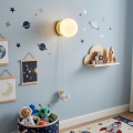 BRILAGI - Bērnu sienas gaismeklis ASTRO 1xE14/15W/230V balts
