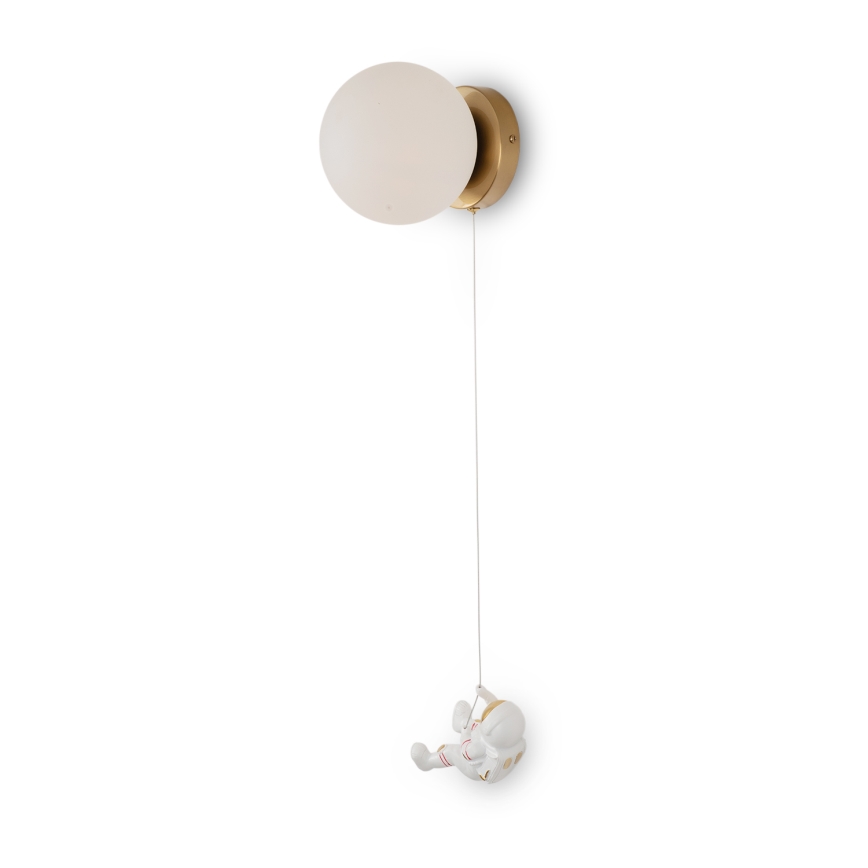 Brilagi - Bērnu sienas gaismeklis ASTRO 1xE14/15W/230V balts