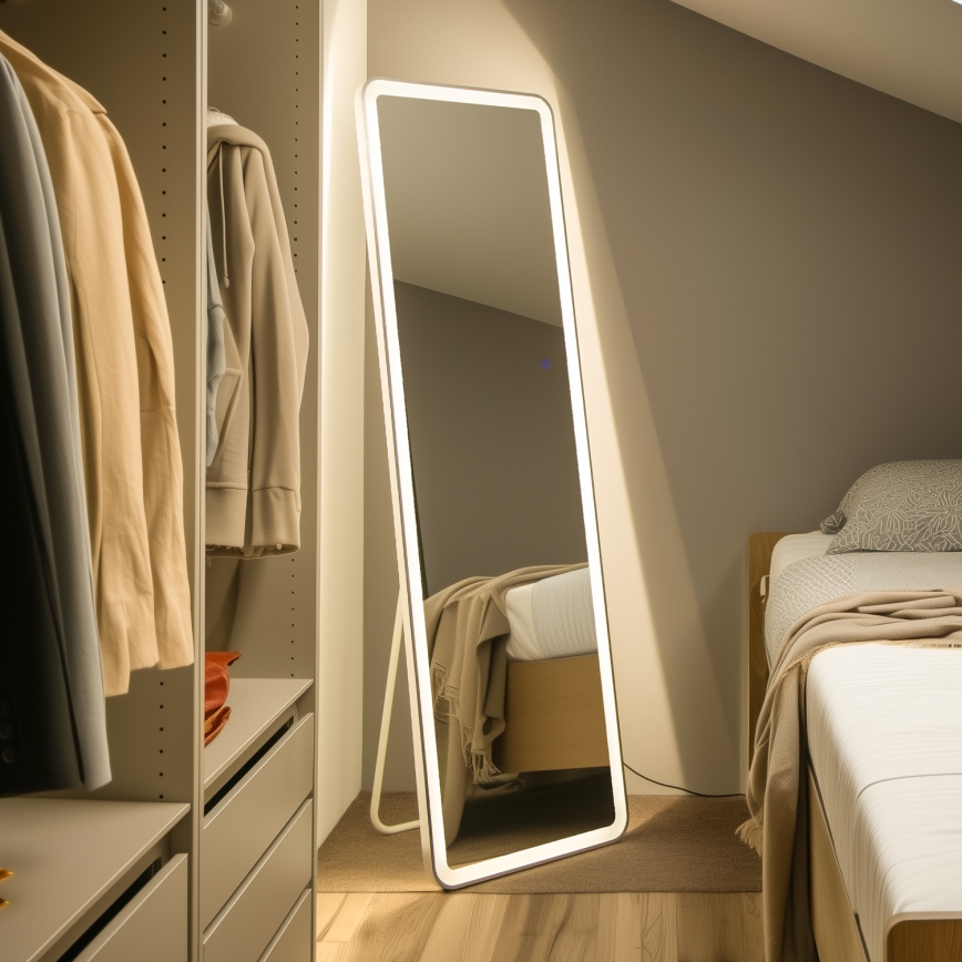 Brilagi - Stāvošais spogulis ELEGANZA LED/42W/230V 160x50 cm IP44 CRI 90 dimējams + CCT