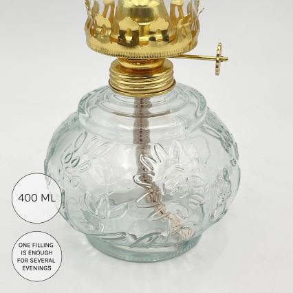 Brilagi - Caurspīdīga petrolejas lampa MERLIN