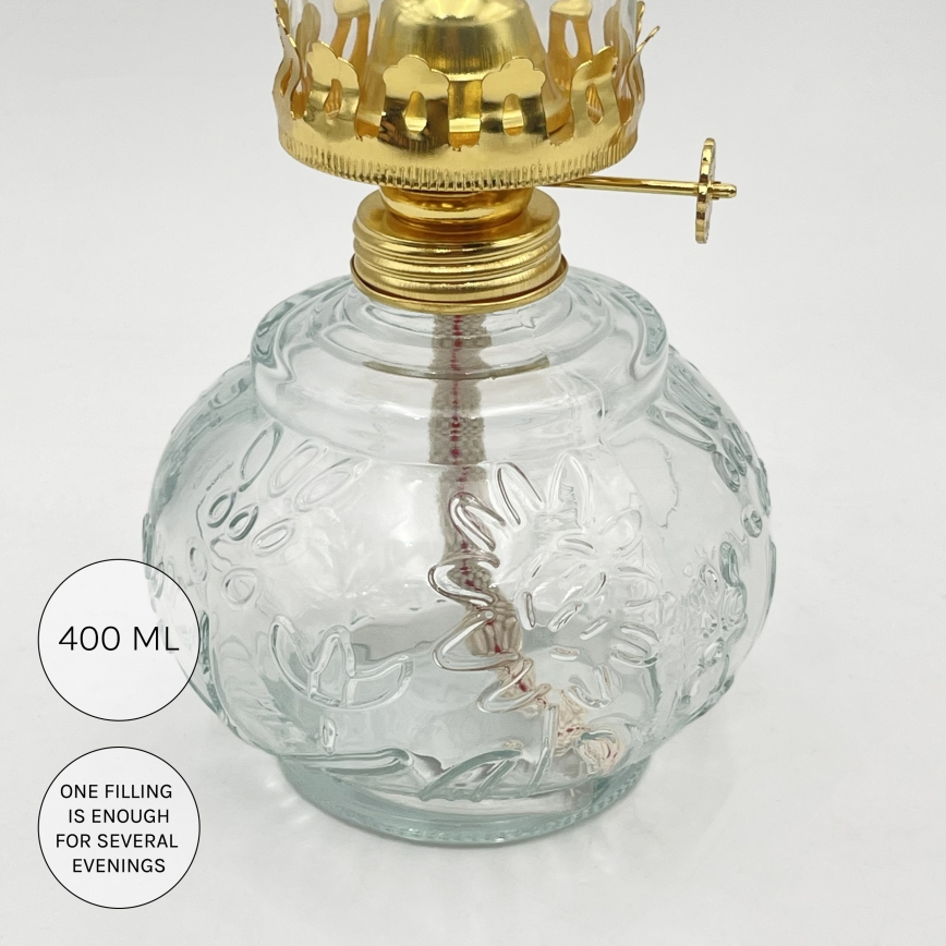 Brilagi - Caurspīdīga petrolejas lampa MERLIN