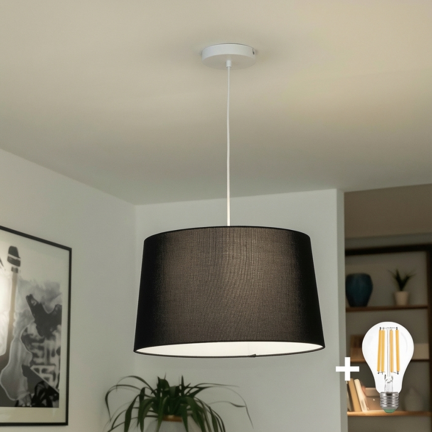 Brilagi - CERIA LED lustra uz kabeļa 1xE27/40W/230V Ø 45 cm melna