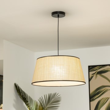 Brilagi - CERIA LED lustra uz troses 1xE27/40W/230V Ø 50 cm bēša