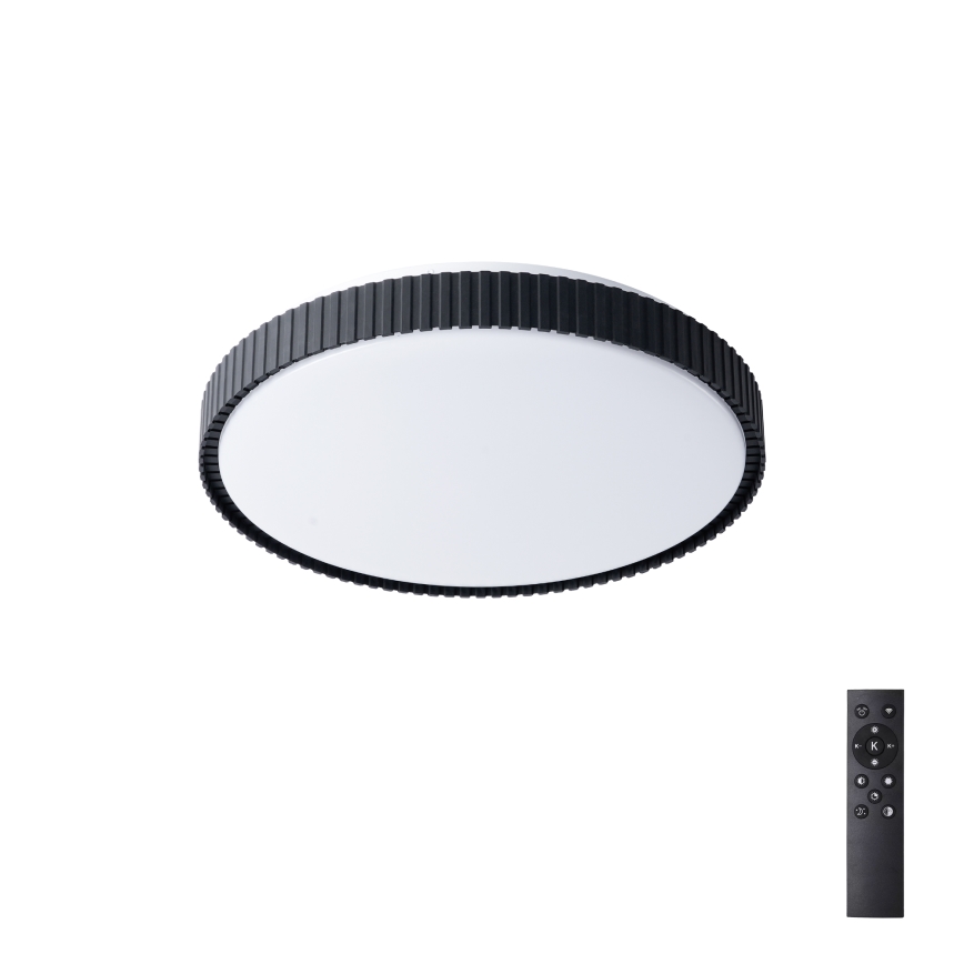 Brilagi - LED dimējama griestu lampa CORVO LED/72W/230V 3000-6000K melna Ø 50 cm + tālvadības pults