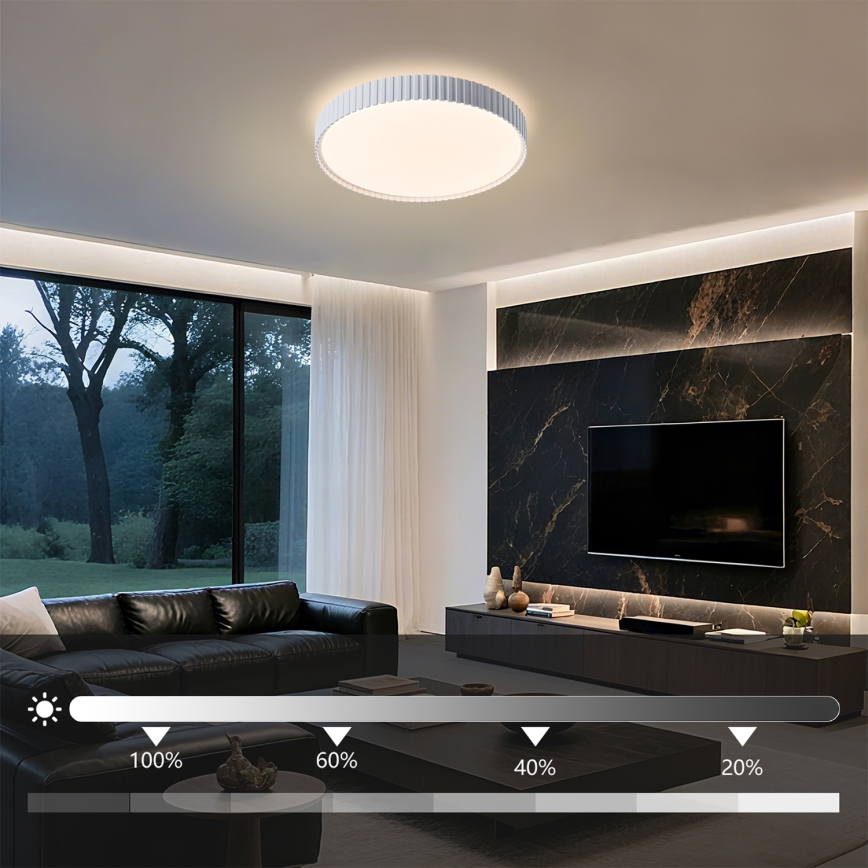 Brilagi - LED regulējama griestu lampa CORVO LED/54W/230V 3000-6000K, balta, diam. 40 cm + tālvadības pults