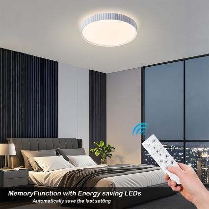 Brilagi - LED regulējama griestu lampa CORVO LED/54W/230V 3000-6000K, balta, diam. 40 cm + tālvadības pults