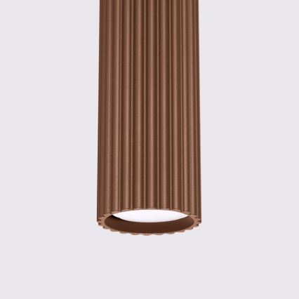 Brilagi - CRESTO LED lustra uz troses 1xGU10/10W/230V brūna