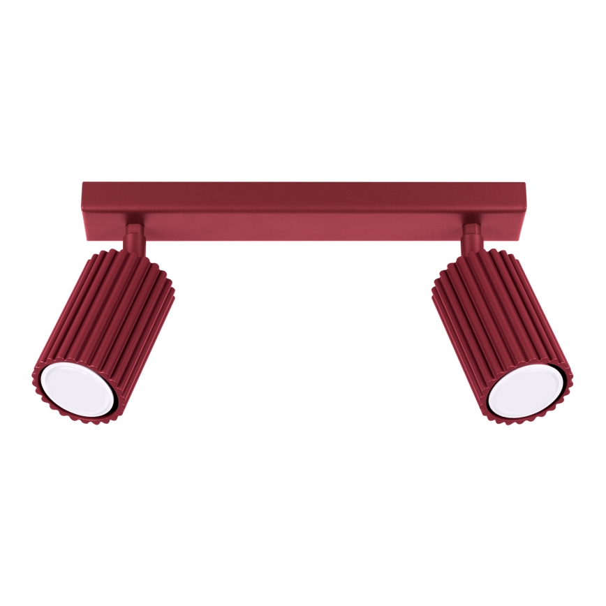 Brilagi - CRESTO spota gaismeklis 2xGU10/10W/230V, burgundijas krāsā