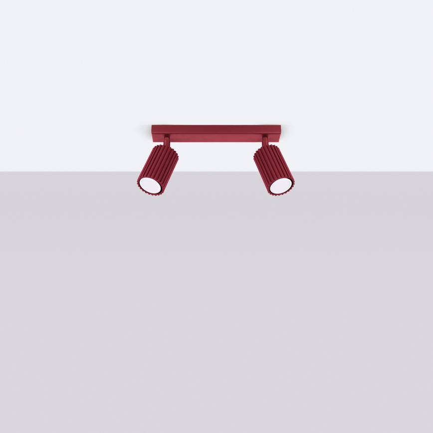Brilagi - CRESTO spota gaismeklis 2xGU10/10W/230V, burgundijas krāsā