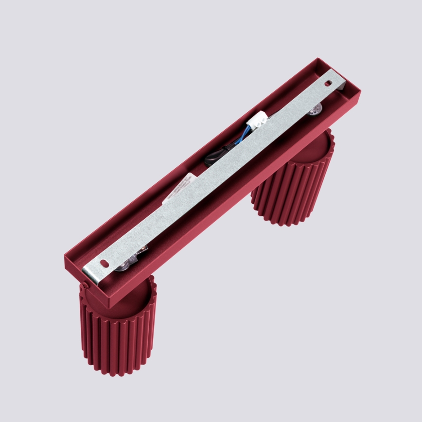 Brilagi - CRESTO spota gaismeklis 2xGU10/10W/230V, burgundijas krāsā