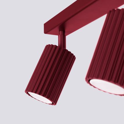 Brilagi - CRESTO spota gaismeklis 2xGU10/10W/230V, burgundijas krāsā