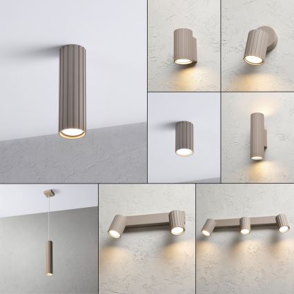 Brilagi - CRISPINA virziena gaismeklis 1xGU10/10W/230V, 20 cm, bēšs