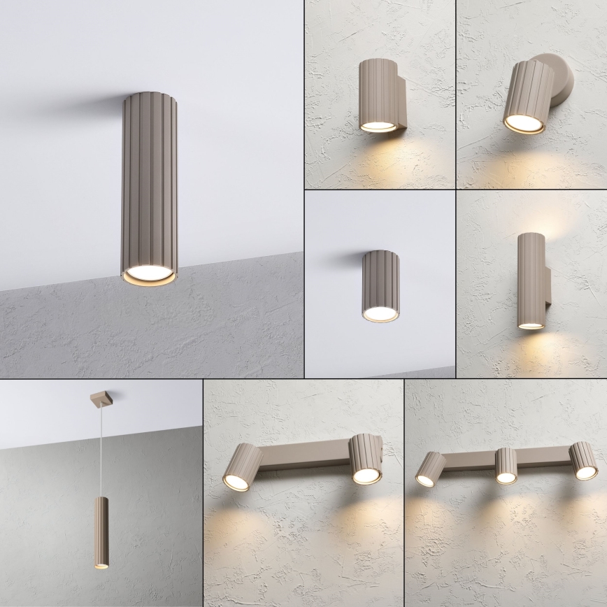 Brilagi - CRISPINA virziena gaismeklis 1xGU10/10W/230V, 20 cm, bēšs