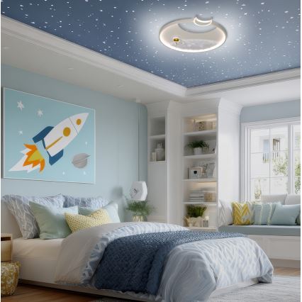 Brilagi - LED regulējama bērnu griestu lampa ASTRO LED/20W/230V pr. 50 cm 3000-6000K astronauts + tālvadības pults