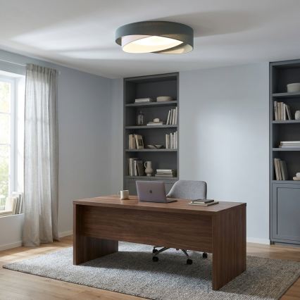 BRILAGI - LED ar regulējamu spilgtumu griestu gaismeklis VELVET TWIST LED/36W/230V 3000-6000K Ø 65 cm Wi-Fi Tuya Beacon zaļa/balta + tālvadības pults
