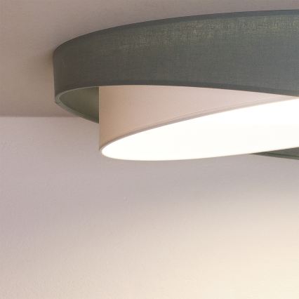 BRILAGI - LED ar regulējamu spilgtumu griestu gaismeklis VELVET TWIST LED/36W/230V 3000-6000K Ø 65 cm Wi-Fi Tuya Beacon zaļa/balta + tālvadības pults