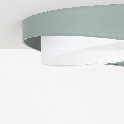 BRILAGI - LED ar regulējamu spilgtumu griestu gaismeklis VELVET TWIST LED/36W/230V 3000-6000K Ø 65 cm Wi-Fi Tuya Beacon zaļa/balta + tālvadības pults