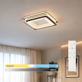 BRILAGI - Dimējama LED griestu lampa FLARE LED/102W/230V 3000-6000K 50x50 cm melna + tālvadības pults