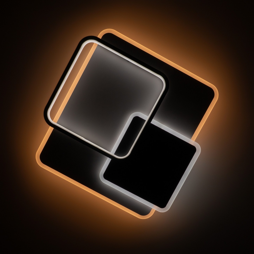 Brilagi - LED regulējama griestu lampa FLARE LED/64W/230V 45x45 cm 3000/4000/6000K + tālvadības pults