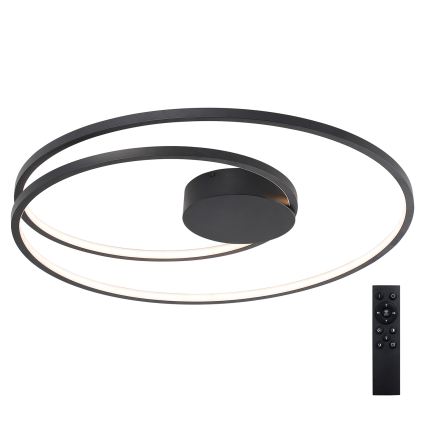 Brilagi - LED dimējams griestu gaismeklis TWISTER LED/105W/230V 3000-6000K pr. 100 cm melns + tālvadība