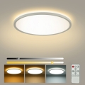 Brilagi - dimējama LED griestu lampa ULTRA SLIM LED/24W/230V 2700-6500K Ø 42 cm balta + tālvadības pults