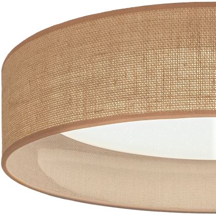 BRILAGI - LED griestu lampa ar regulējamu spilgtumu VELVET SMARTIX STARS LED/24W/230V 3000-6000K diametrs 45 cm bēša Wi-Fi Tuya Beacon + tālvadības pults