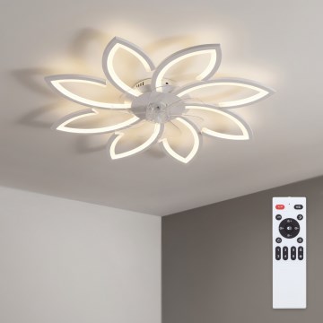 Brilagi - dimējamais LED griestu ventilators LED/43W/230V Ø 90 cm balts + tālvadība