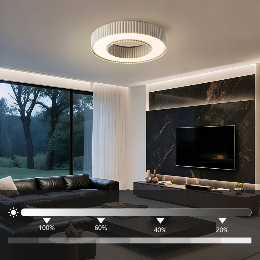 Brilagi - LED regulējama griestu lampa LUMIX LED/48W/230V 3000-6000K bēša Ø 50 cm + ar tālvadības pulti