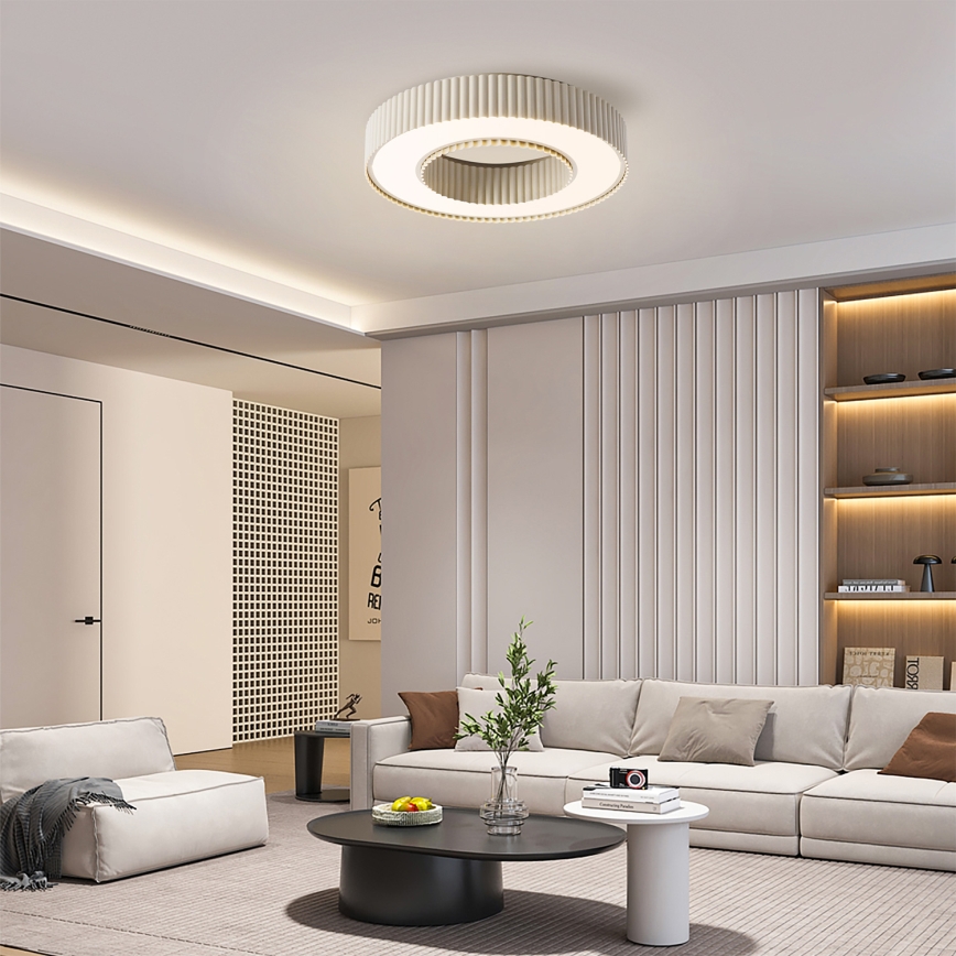 Brilagi - LED regulējama griestu lampa LUMIX LED/48W/230V 3000-6000K bēša Ø 50 cm + ar tālvadības pulti