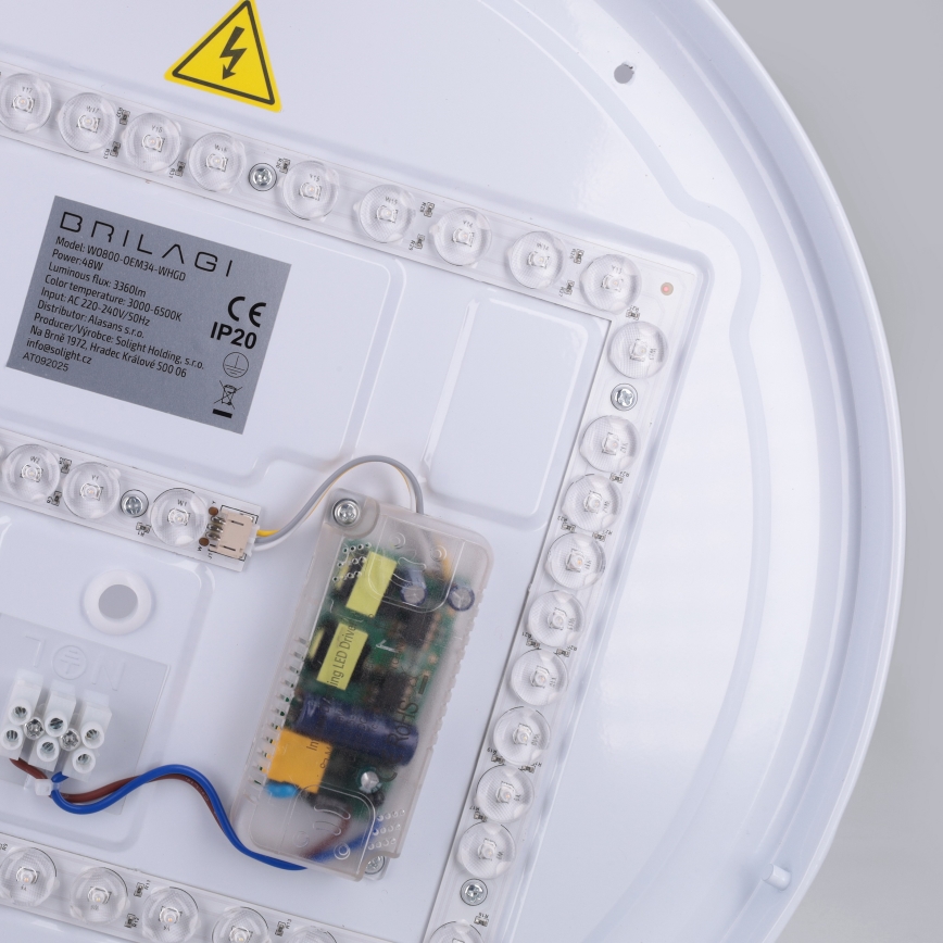 Brilagi - LED griestu lampa ALVA ar regulējamu spilgtumu LED/48W/230V 3000-6500K diametrs 51 cm balta + tālvadība