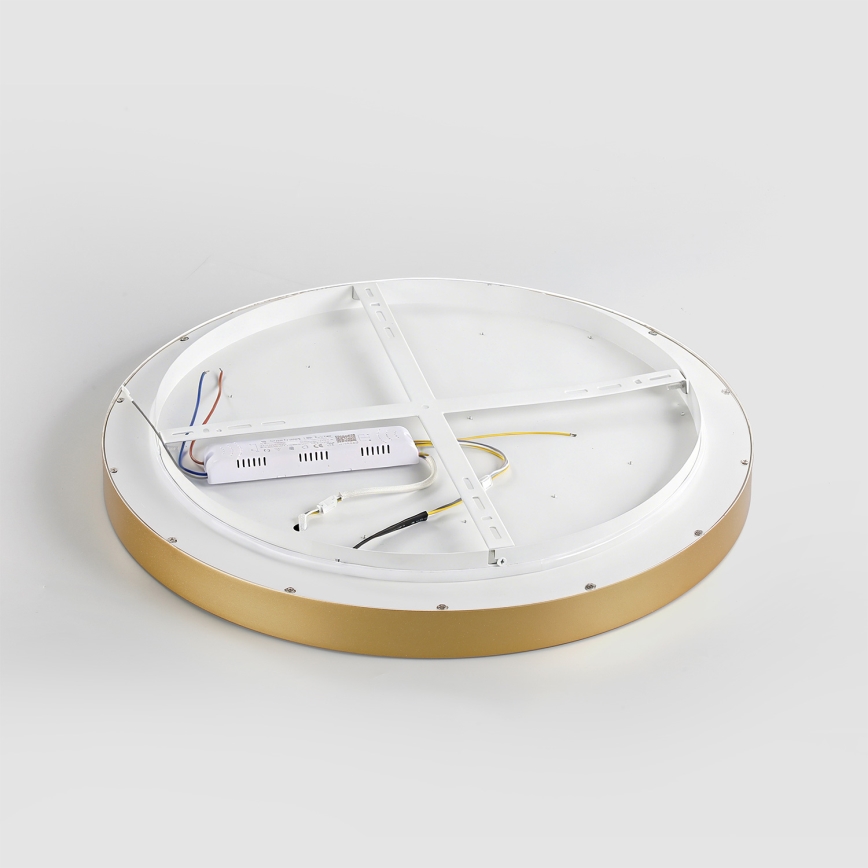 Brilagi - Dimējams LED griestu gaismeklis GLASS POOL DOUBLE LED/60W/230V 3000-6000K 50 cm zelta + tālvadības pults