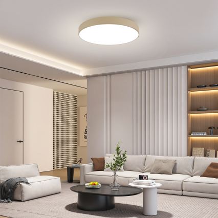 Brilagi - Regulējama LED griestu lampa POOL SMART LED/100W/230V 3000-6000K 80 cm bēša Wi-Fi Tuya + tālvadība