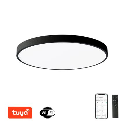 Brilagi - LED regulējams griestu gaismeklis POOL SMART LED/128W/230V 3000-6000K Ø 100 cm Wi-Fi Tuya melns + tālvadības pults