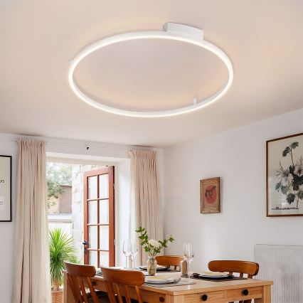 Brilagi - PORTOFINO LED griestu lampa ar regulējamu spilgtumu, 60W, 230V, 3000–6000K, Ø 80 cm, balta + tālvadības pults