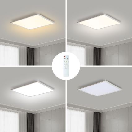 Brilagi - LED aptumšojams griestu gaismeklis SLIMFRAME LED/36W/230V 45x45 cm 3000-6000K balts + tālvadība