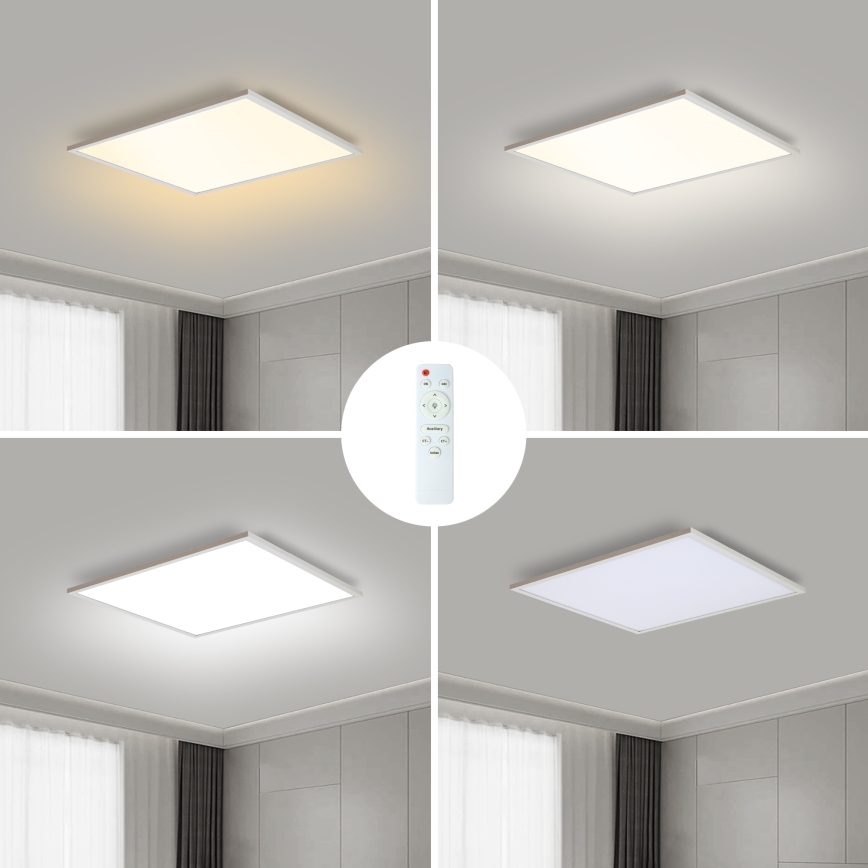 Brilagi - LED aptumšojams griestu gaismeklis SLIMFRAME LED/36W/230V 45x45 cm 3000-6000K balts + tālvadība