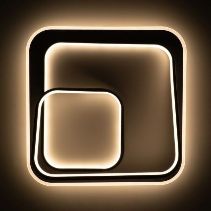 BRILAGI - LED aptumšojama griestu lampa FLARE LED/81W/230V 3000-6000K 50x50 cm balta/melna + tālvadība