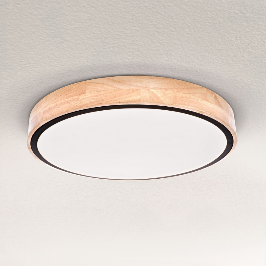 Brilagi - LED regulējama griestu lampa GLORIA LED/48W/230V 3000-6500K ozols, Ø 40 cm + ar tālvadības pulti
