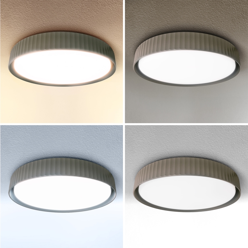 Brilagi - LUCIA LED griestu gaismeklis ar regulējamu spilgtumu LED/48W/230V 3000-6500K Ø41 cm taupe + tālvadība