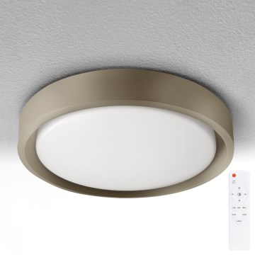 Brilagi - dimējams LED griestu gaismeklis MATTEO LED/48W/230V 3000-6500K Ø 41 cm taupe + ar tālvadības pulti