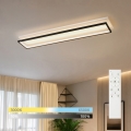 BRILAGI - Dimējams LED griestu gaismeklis OUTLINE LED/90W/230V 3000-6000K 18x100 cm balts/melns + ar tālvadības pulti